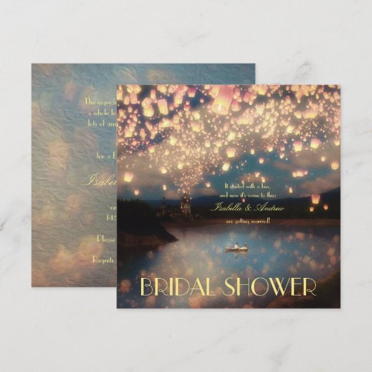 Love Wish Lantern Kaart (Voorkant / Achterkant)