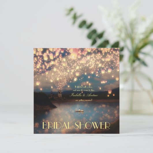 Love Wish Lantern Kaart (Staand voorkant)