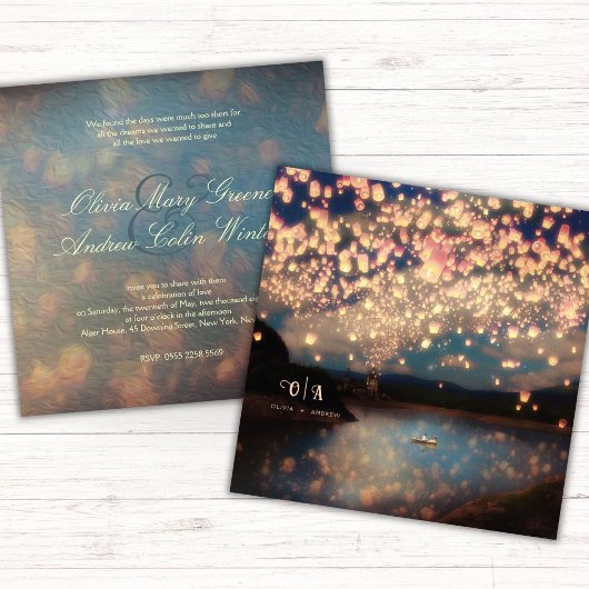 Love Wish Lantern Kaart