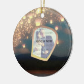 Love Wish Lantern Keramisch Ornament (Links)