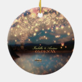 Love Wish Lantern Keramisch Ornament (Achterkant)