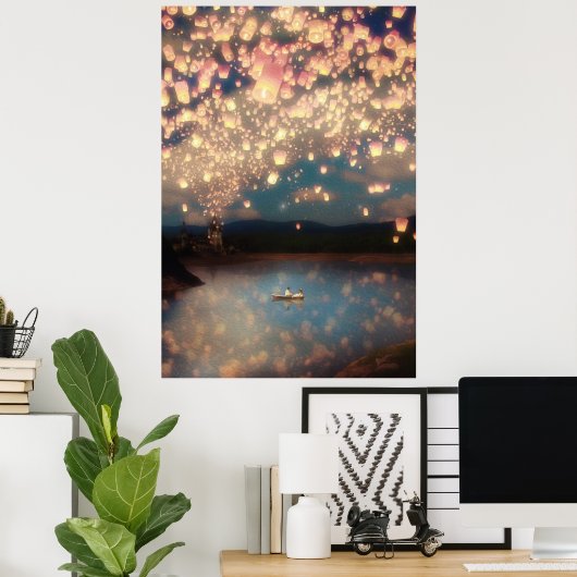 Love Wish Lantern Poster (Thuiskantoor)