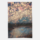 Love Wish Lanterns keukenhanddoek (Verticaal)