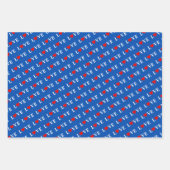 LOVE Wit zwart Blauw Inpakpapier Vel (Voorkant 3)