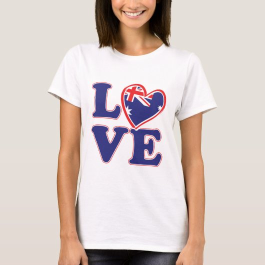 LOVE-with-Australia-Heart T-shirt (Voorkant)