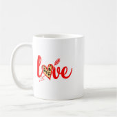 Love With Heart Valentine Day Premium  Koffiemok (Links)