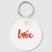 Love With Heart Valentine Day Premium  Sleutelhanger (Voorkant)