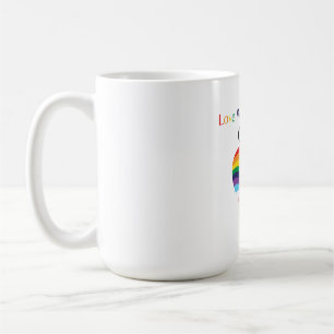 Love Without Limits - Rainbow Heart with Infinity Koffiemok