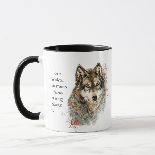 Love Wolves Dogs so Much Fun Quote Mok (Links)