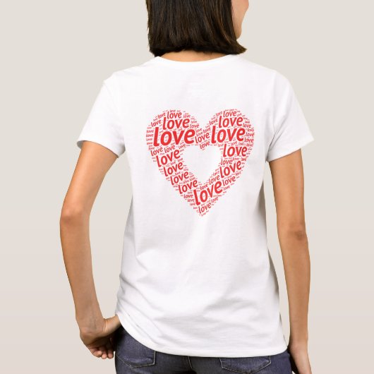 Love Women's T-Shirts (Achterkant)