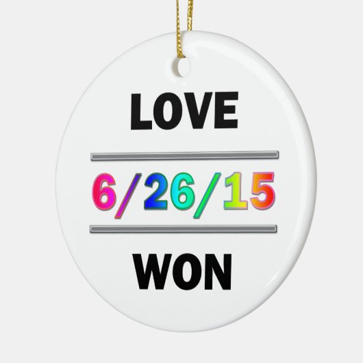 Love Won Keramisch Ornament (Links)