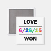 Love Won Magneet (Voorkant / Achterkant)