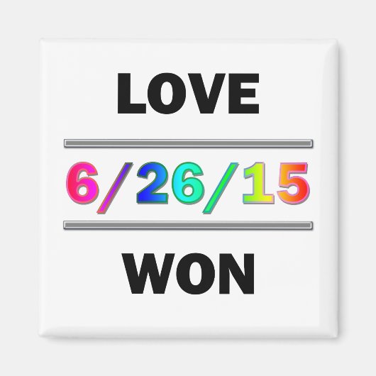 Love Won Magneet (Voorkant)