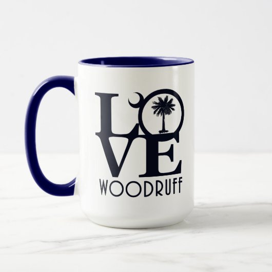LOVE Woodruff South Carolina15oz Mok (Links)