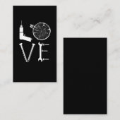 Love Woodworking Tools Dad Lumberjack Craftsman Visitekaartje (Voorkant / Achterkant)