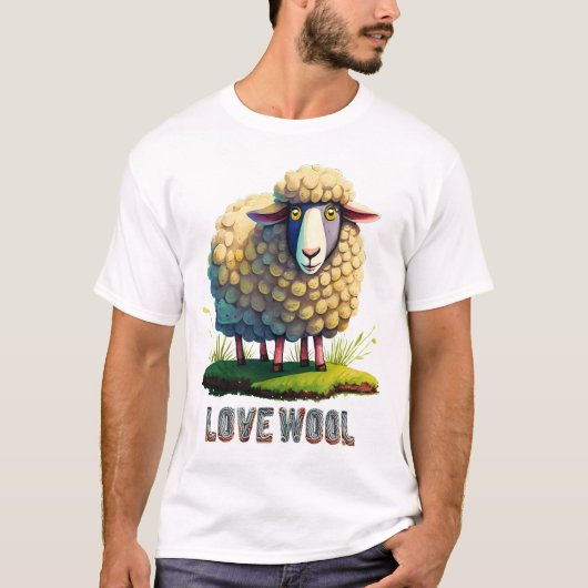 Love Wool - Schaap T-shirt (Voorkant)