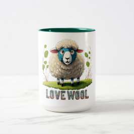 Love Wool Tweekleurige Koffiemok