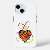 Love Word and Heart Case-Mate iPhone Case (Achterkant)
