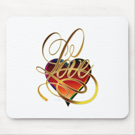 Love Word and Heart Muismat