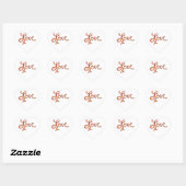 Love Word Art harten Custom Decal Stickers (Vel)