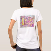 Love Word Art Painting Inspirerend Shirt (Achterkant)
