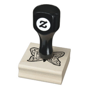 Love Word Butterfly Rubber Stamp Rubberstempel