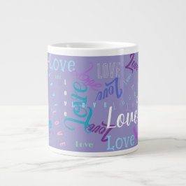 Love Word Grafitti Herhalend woord () Grote Koffiekop