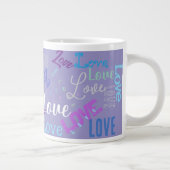 Love Word Grafitti Herhalend woord () Grote Koffiekop (Rechts)