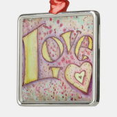 Love Word Inspirerend Art Painting Ornament (Links)