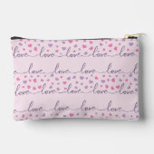 LOVE word On Pink Heart Achtergrond Etui (Achterkant)