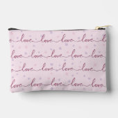 LOVE word On Pink Heart Achtergrond Etui (Achterkant)