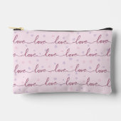 LOVE word On Pink Heart Achtergrond Etui (Voorkant)
