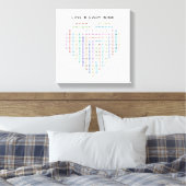 Love Word Quest - Hartpuzzel - Ik hou van je Canvas Afdruk (Insitu (Slaapkamer))