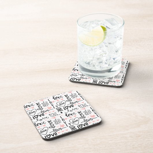 Love Words Bier Onderzetter (Rechterzijde)