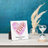 Love Words Heart Plaque Fotoplaat (Insitu)