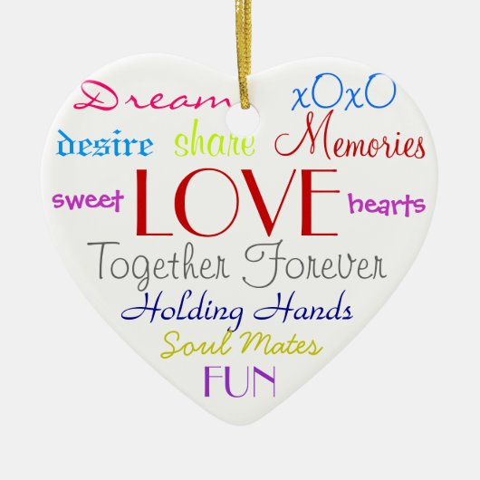 Love Words Ornament (Voorkant)