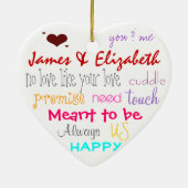 Love Words Ornament (Achterkant)