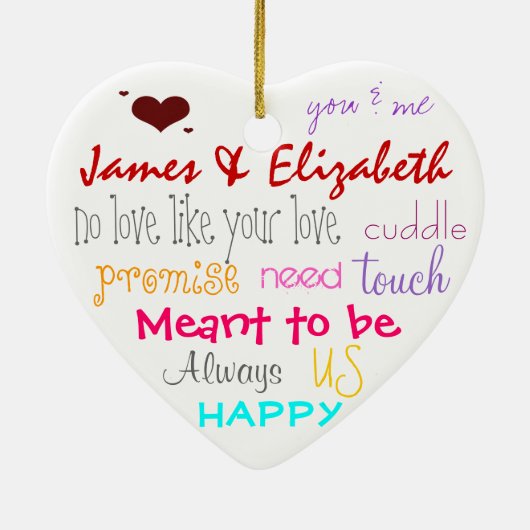 Love Words Ornament (Achterkant)