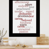 Love Words Poster (Keuken)