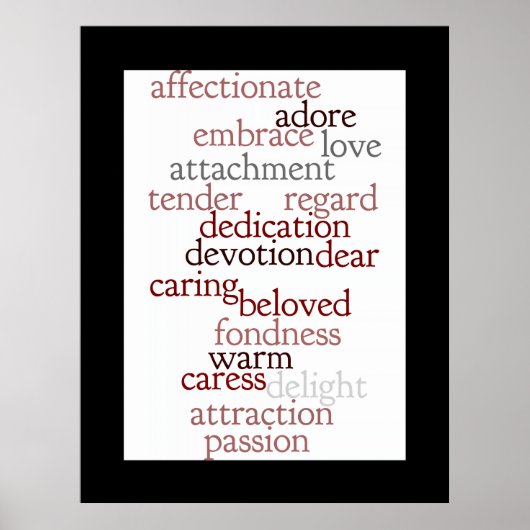 Love Words Poster (Voorkant)