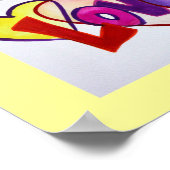 Love Words XOXO Artwork Paintings Poster Art Print (Hoek)