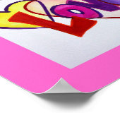 Love Words XOXO Artwork Paintings Poster Art Print (Hoek)