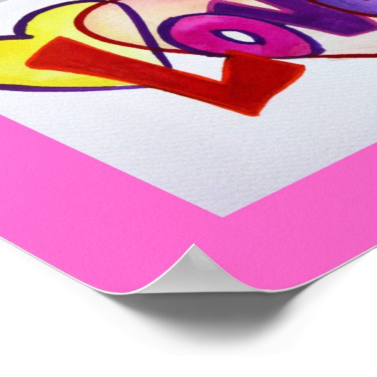 Love Words XOXO Artwork Paintings Poster Art Print (Hoek)