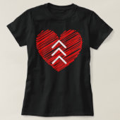 Love World Down Syndroeness Day Love 3 Arro T-shirt (Design voorkant)