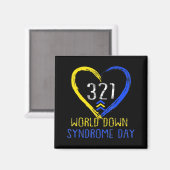 Love World Down Syndrome Awareness Day Love Magneet (Voorkant / Achterkant)