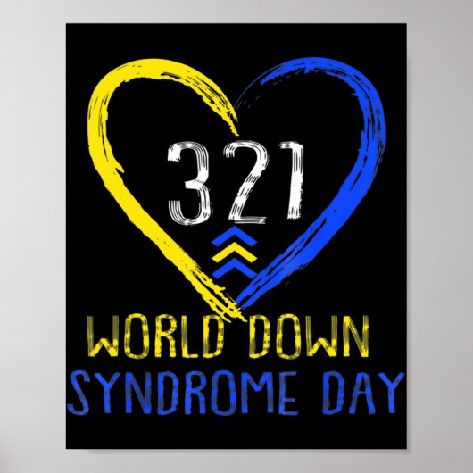 Love World Down Syndrome Awareness Day Love Poster (Voorkant)