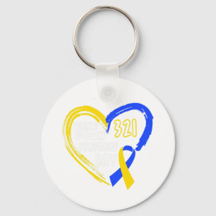 Love World Down Syndrome Awareness Day Love Sleutelhanger
