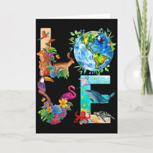 Love World Earth Day 2022 Planeet Milieu Ani Kaart