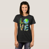 Love World Earth Day 2022 Planet Environmental Ani T-shirt (Voorkant volledig)