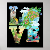 Love World Earth Day 2022 Planet Environmental Poster (Voorkant)